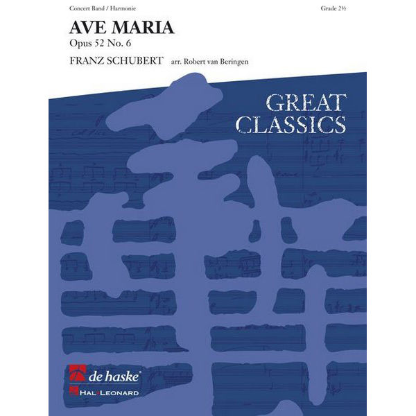 Ave Maria - Opus 52 No. 6, Schubert / Beringen - Concert Band