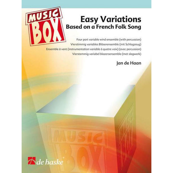 Easy Variation on a French Folk Song, Jan de Haan. Music Box Flexible wind/brass Quartet