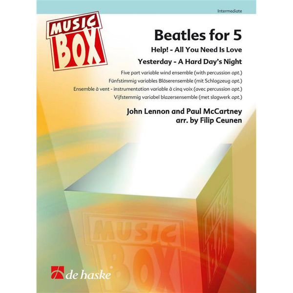 Beatles for 5, Lennon/McCartney arr Filip Ceunen - Flexible wind/brass Quintet