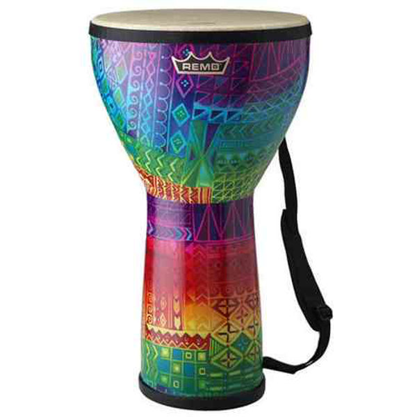 Djembe Remo DJ-FELG-17, Festival, Large 12x21, Fabric Rainbow