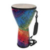 Djembe Remo DJ-FEMD-17, Festival, Medium 10x20, Fabric 17 Rainbow