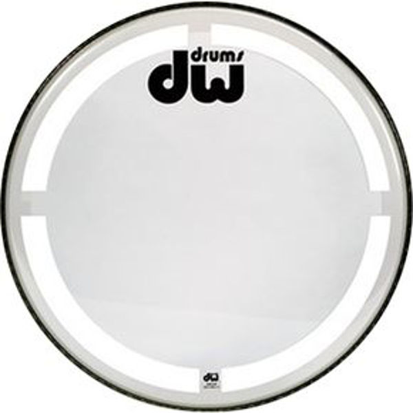 Stortrommeskinn DW Coated/Clear Batter 16, DRDHCC-16K