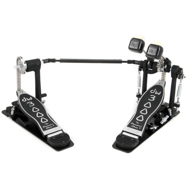 Stortrommepedal DW 3002, Double Pedal, Chain w/Plate