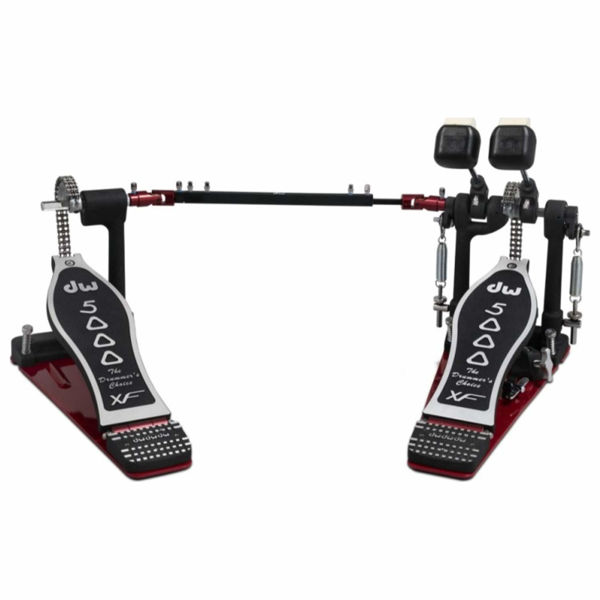 Stortrommepedal DW 5002AD4XF, Double Pedal, Accelerator, Double Chain, Extened Footboard