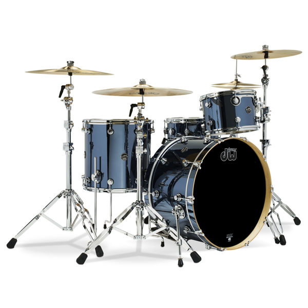 Slagverk DW Performance Series FP, 22, 3 pc, Chrome Shadow Finishply