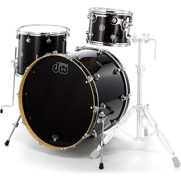 Slagverk DW Performance Series LC, 22, 3 pc, Ebony Stain Lacquer