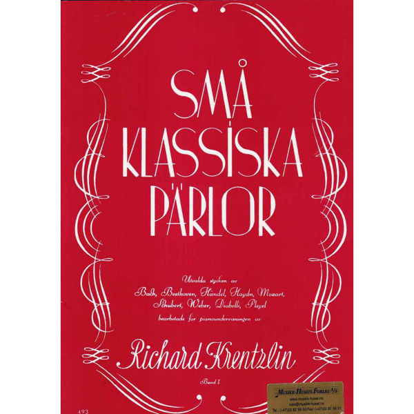 Små klassiska Pärlor 1 for Piano. Arr Ricard Krentzlin