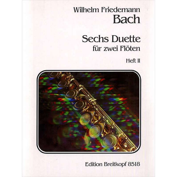 Sechs Duette für zwei Flöten Heft 2 - W.F Bach