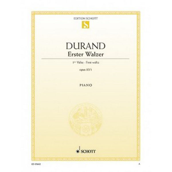 First Waltz, Op.83 No.1, Durand - Piano