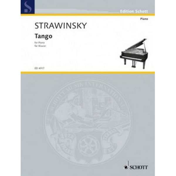 Tango, Igor Stravinsky. Piano