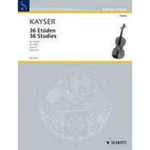 Kayser 36 Etudes, Op.20 (Hamann) - Fiolin (Edition Schott)