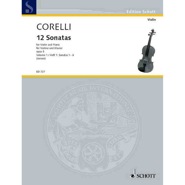 Corelli 12 Sonatas for Violin and Piano, Op. 5 Vol. 2