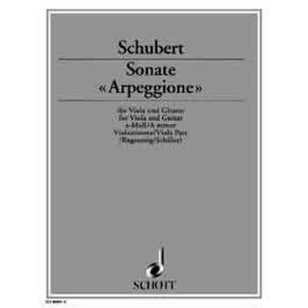 Sonate Arpeggione, A minor - D821. Schubert. Viola and Guitar. Viola Part