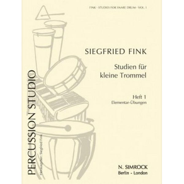Studies for Snare Drum, Siegfried Fink