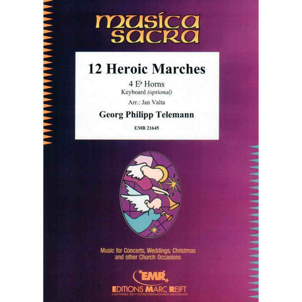 12 Heroic Marches for 4 Eb Horns, Telemann arr. John Valta