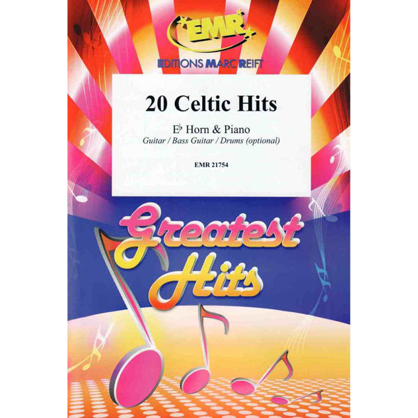 20 Celtic Hits, Eb Horn og Piano (opt. Guitar / Bass Guitar / Drums)