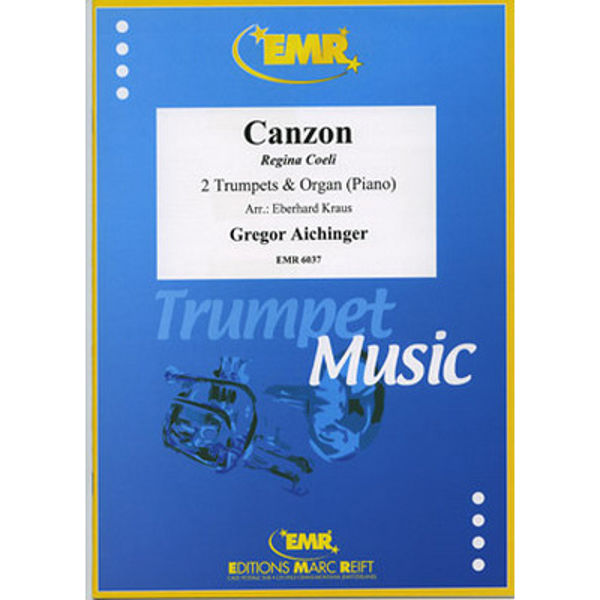 Canzon Regina Coeli for Two Trumpets & Organ (Piano) - Aichinger