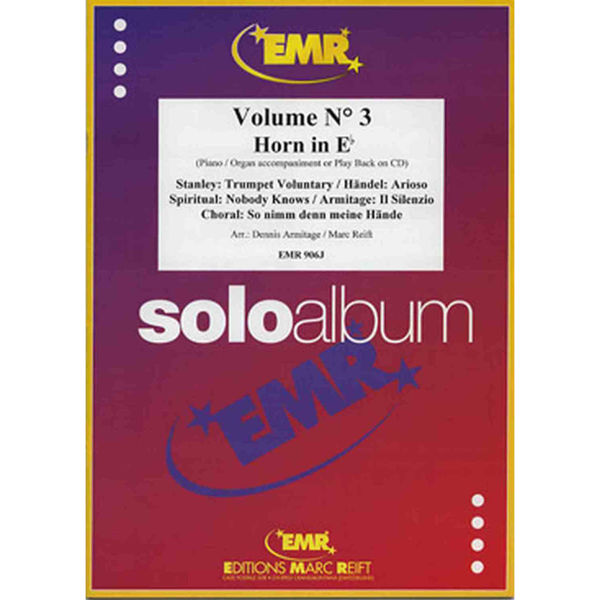 Soloalbum Volume No 3 - Horn in Eb/Piano, arr Dennis Armitage/Mark Reift