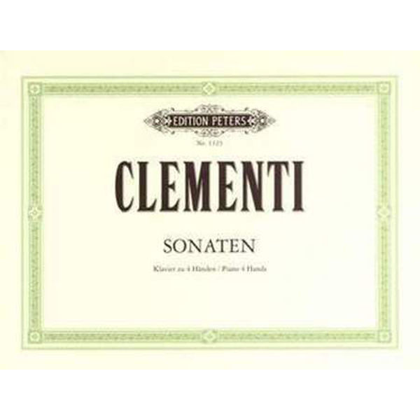 4 Sonatas, Muzio Clementi - Piano Duett