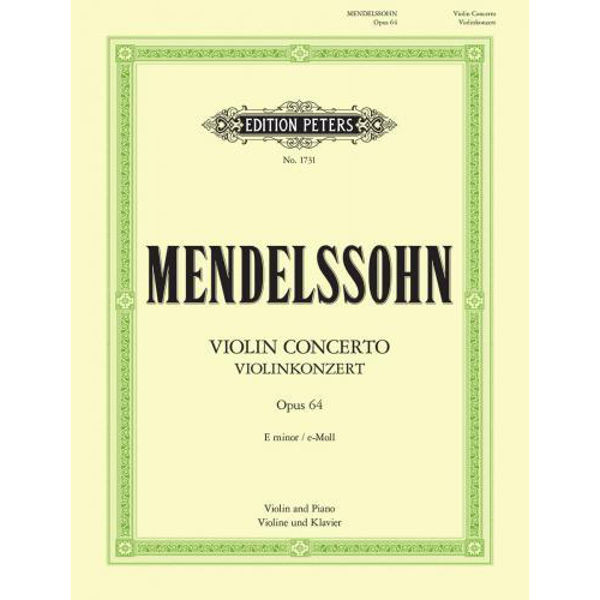 Concerto in E minor Op.64, Violin/Piano, Felix Mendelssohn