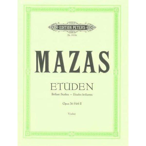 Mazas Violin Etüden opus 36 hefte 2