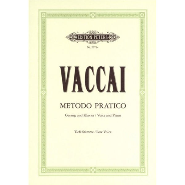 Vaccai Metodo Practico - Low Voice and Piano