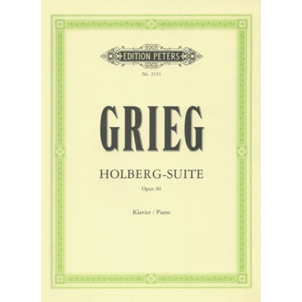 Holberg Suite Op.40, Edvard Grieg - Piano Solo