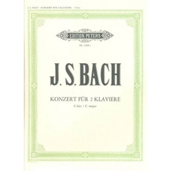 Double Concerto in C BWV 1061, Johann Sebastian Bach - Piano Duett
