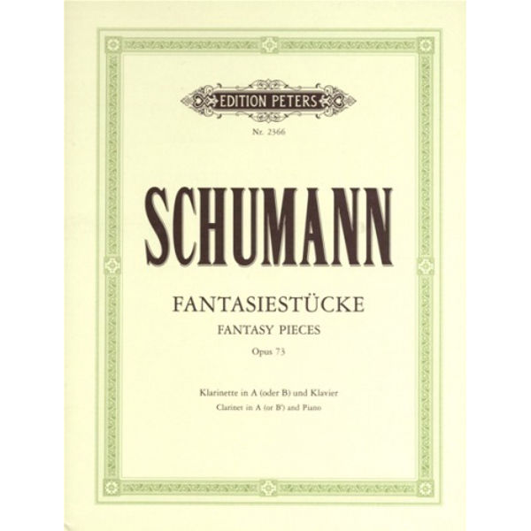 Fantasy Pieces op. 73, Robert Schumann - Clarinet (A or Bb) and Piano