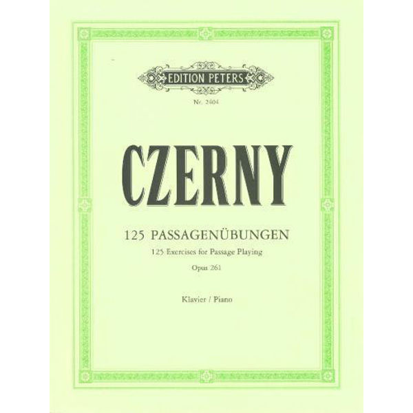 125 Exercises for Passage Playing, Carl Czerny - Piano Solo