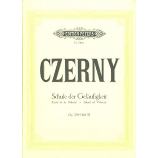 School of Velocity Op.299 Vol.3, Carl Czerny - Piano Solo