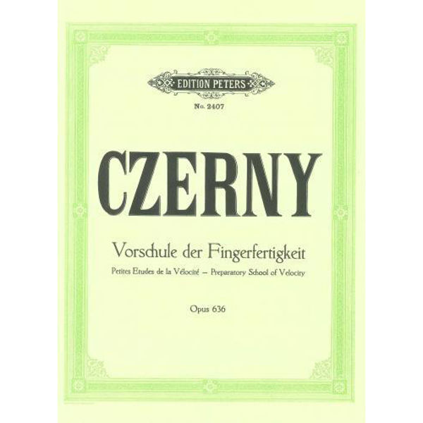 Preparatory School of Velocity Op.636, Carl Czerny - Piano Solo