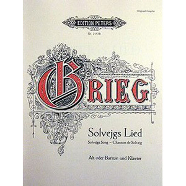 Grieg Solveigs sang/Solveigs Lied opus 23 nr 1 (sang)