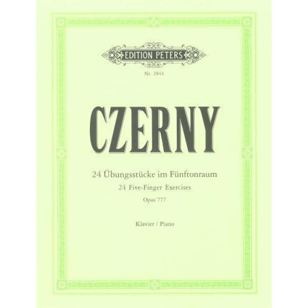 24 Five-Finger Exercises Op.777, Carl Czerny - Piano Solo