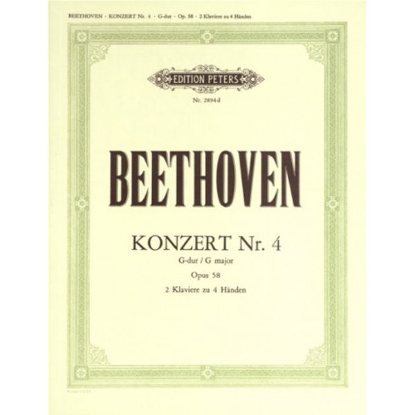 Concerto No. 4 in G Op.58, Ludwig van Beethoven - Piano Duett