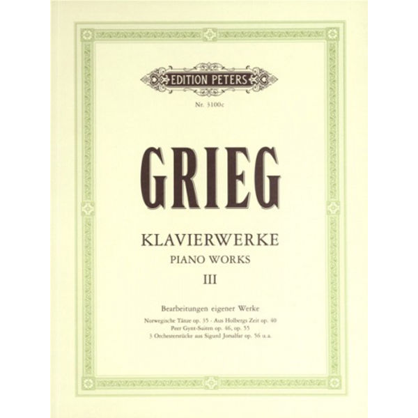 Piano Works Vol.3, Edvard Grieg - Piano