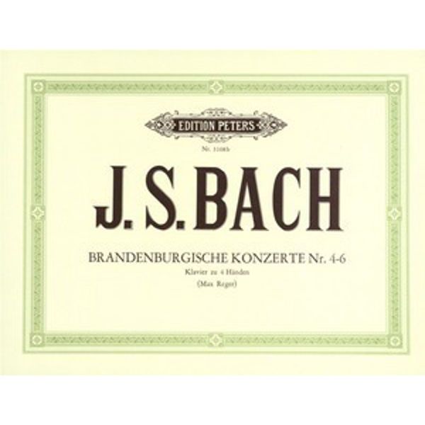 Brandenburg Concerti, Nos.4-6, Johann Sebastian Bach - Piano Duett