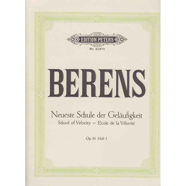 School of Velocity Op.61 Vol.1, Hermann Berens - Piano Solo
