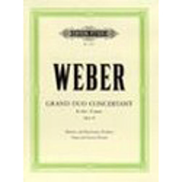 Weber Grand Duo Concertant - Es-Dur Op. 48 - Piano and Clarinet (Violin)