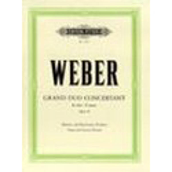 Weber Grand Duo Concertant - Es-Dur Op. 48 - Piano and Clarinet (Violin)