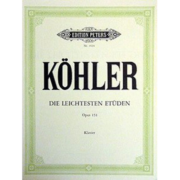 12 Easiest Studies Op.151, Louis Kf6hler - Piano Solo