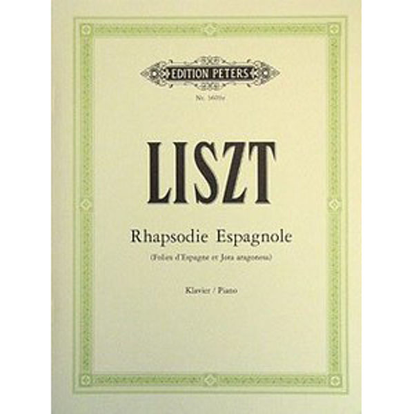 Rhapsodie Espagnole, Franz Liszt - Piano Solo