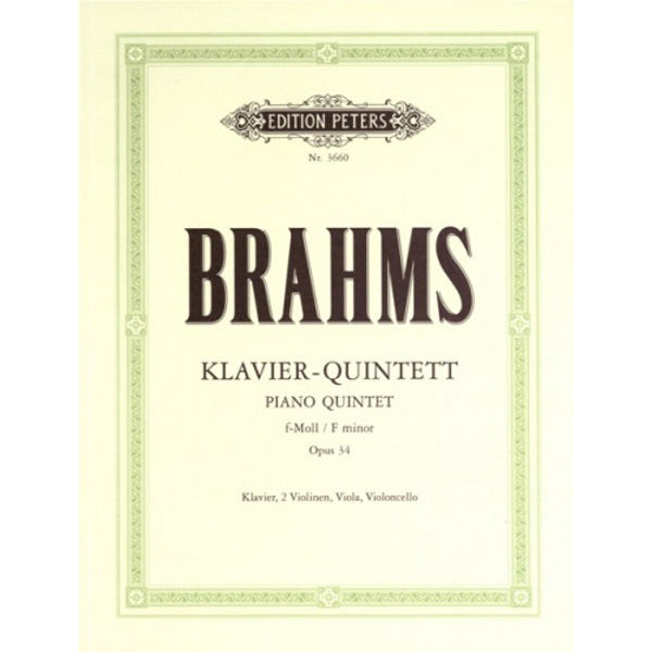 Piano Quintet in F minor Op.34, Johannes Brahms - Piano, Strings