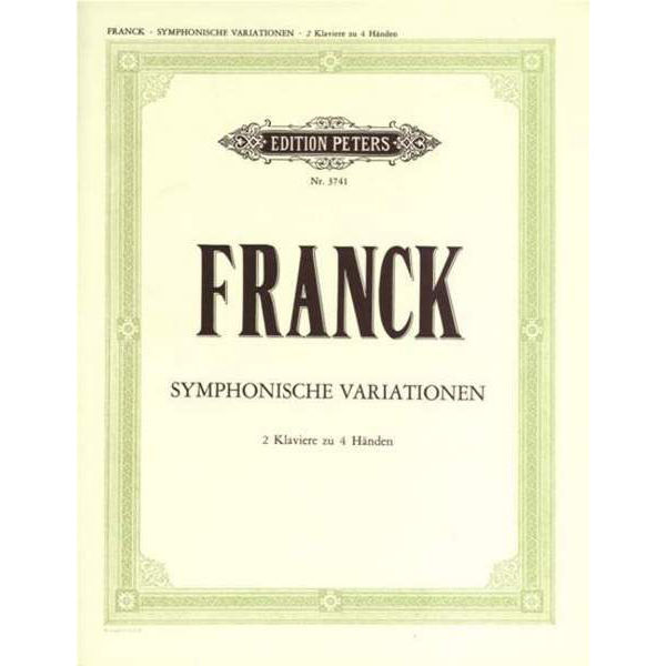 Symphonic Variations, Cesar Franck - Piano Duett