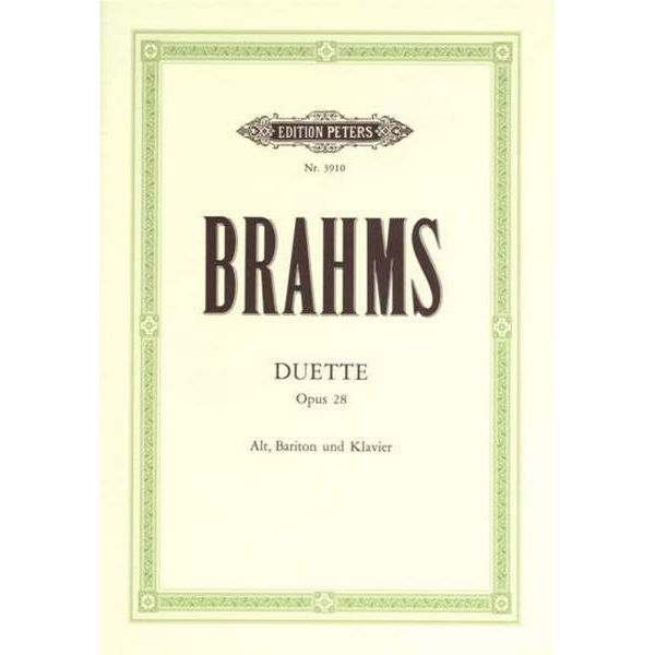 Brahms - Duette Op. 28 - Alt, Bariton und Klavier
