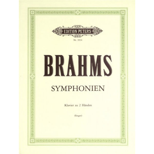 4 Symphonies, Johannes Brahms - Piano Solo