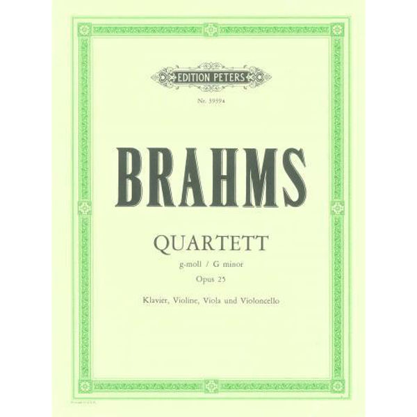 Piano Quartet in G minor Op.25, Johannes Brahms - Piano, Violin, Viola, Violoncello
