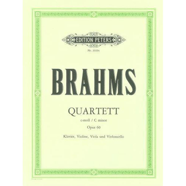 Piano Quartet in C minor Op.60, Johannes Brahms - Piano, Violin, Viola