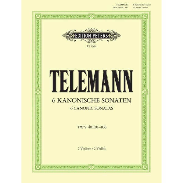 Telemann, 6 Sonatas in Canon Form, Violin/Flute Duet