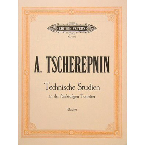 Technical Studies on the Five Note Scale, Alexander Tcherepnin - Piano Solo